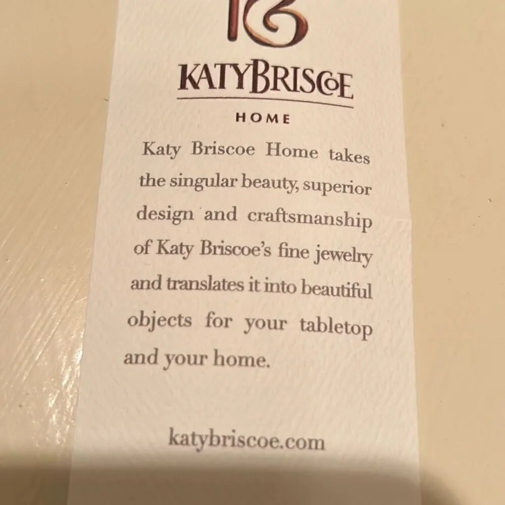New in box Katy Briscoe Home Bone China White Bisque Small Pitcher 5” Giftable